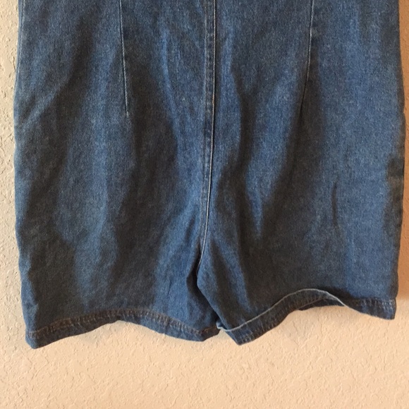 90s Vintage Highway Denim Jean Button Down Romper - Picture 12 of 16